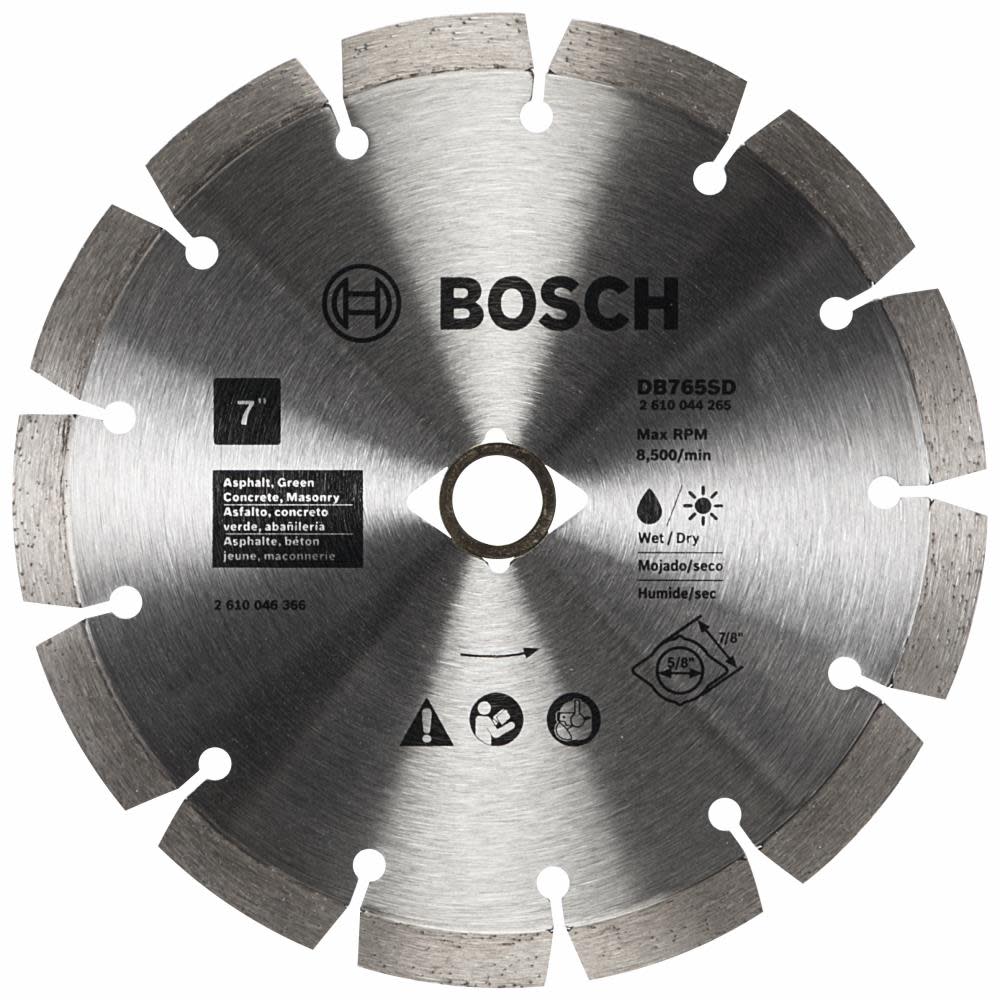 Bosch 7 Standard Segmented Rim Diamond Blade with DKO for Soft Materials - Intensery