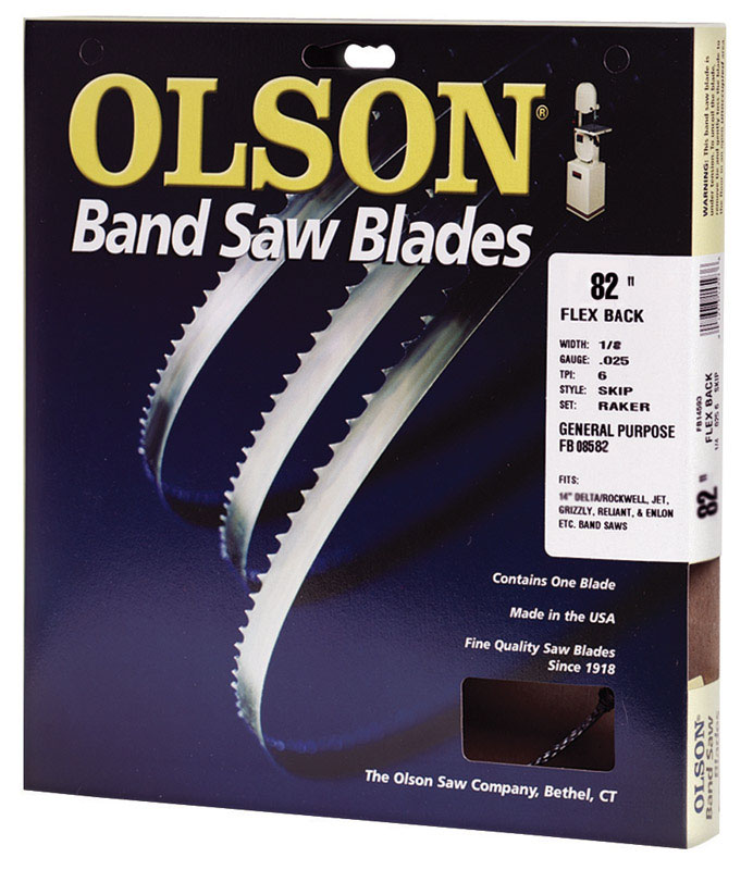 Olson 82 in. L X 0.1 in. W Carbon Steel Band Saw Blade 14 TPI Regular teeth 1 pk - Intensery