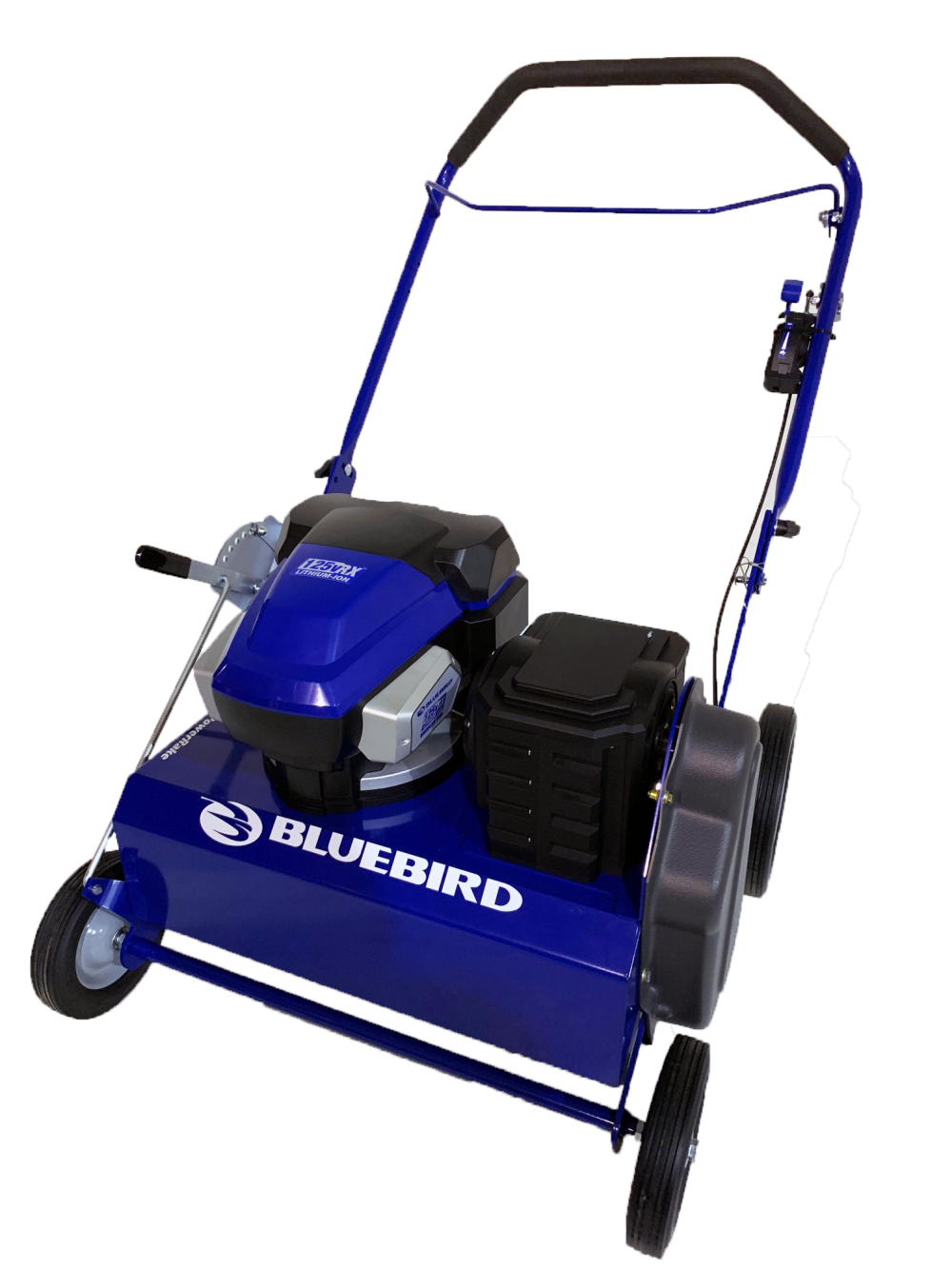 Bluebird 22 125V Power Rake Dethatcher Li Ion Wheeled Brushless Motor Bare Tool - Intensery