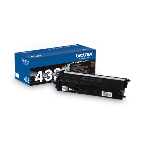 Brother TN433BK High-Yield Toner， 4，500 Page-Yield， Black - Intensery