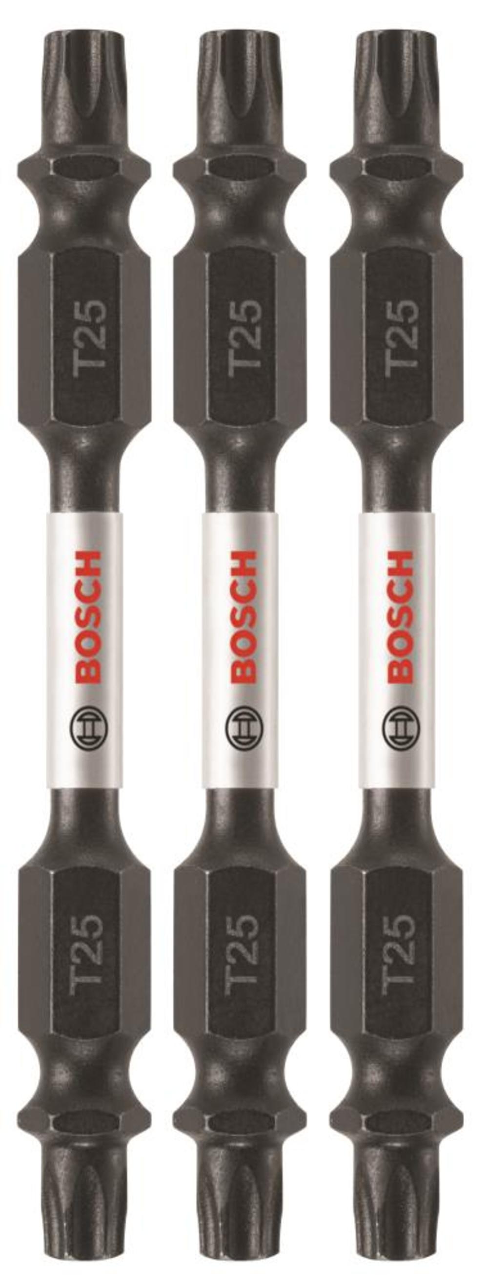 Bosch 3 pc. Impact Tough 2.5 In. Torx #25 Double-Ended Bits ITDET252503 from Bosch - Intensery