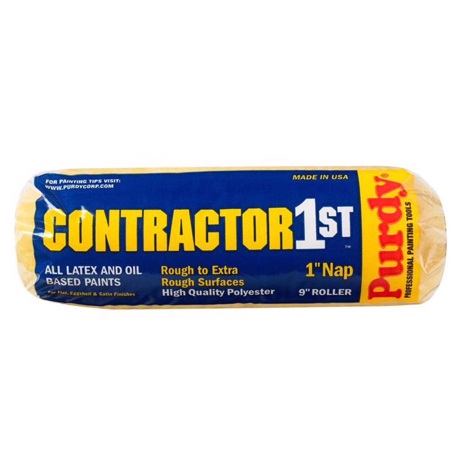 Purdy Contractor 1st Polyester 9 in. W X 1 in. Paint Roller Cover 1 pk - Intensery