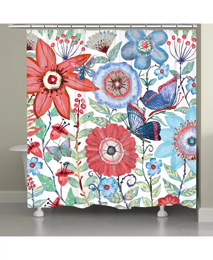 Laural Home Secret Boho Garden Shower Curtain - Intensery