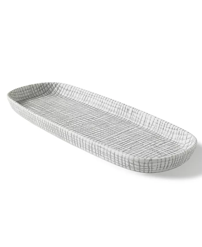 Cassadecor Cestino Embossed Porcelain Tray - Intensery