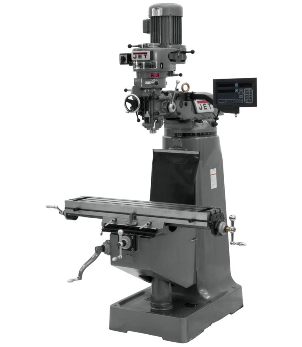 JTM-1 Mill with Newall DP700M 2-Axis DRO 2HP 230V 3 Ph - Intensery