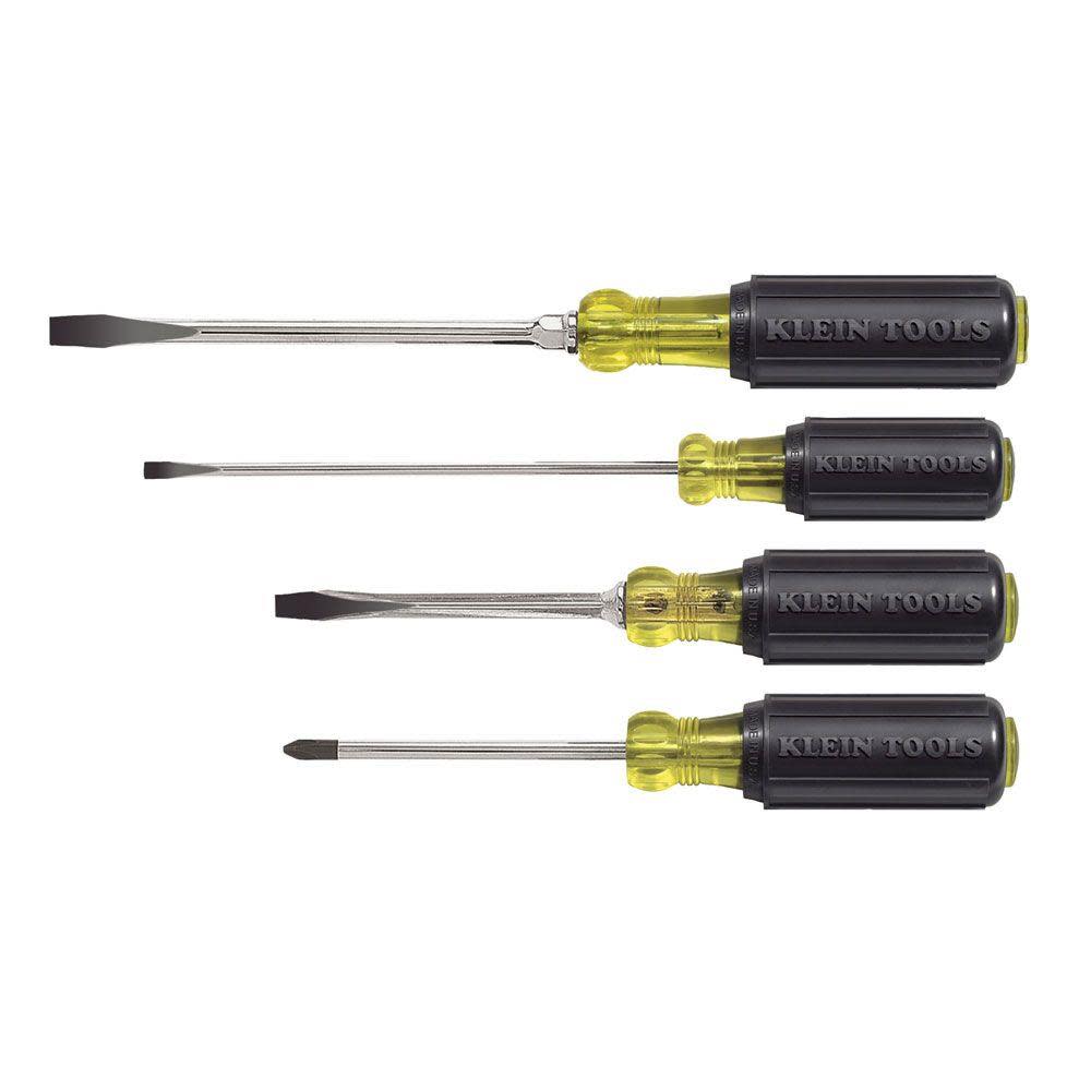Klein Tools Cushion-Grip Screwdriver Set 4 Pc 85105 from Klein Tools - Intensery