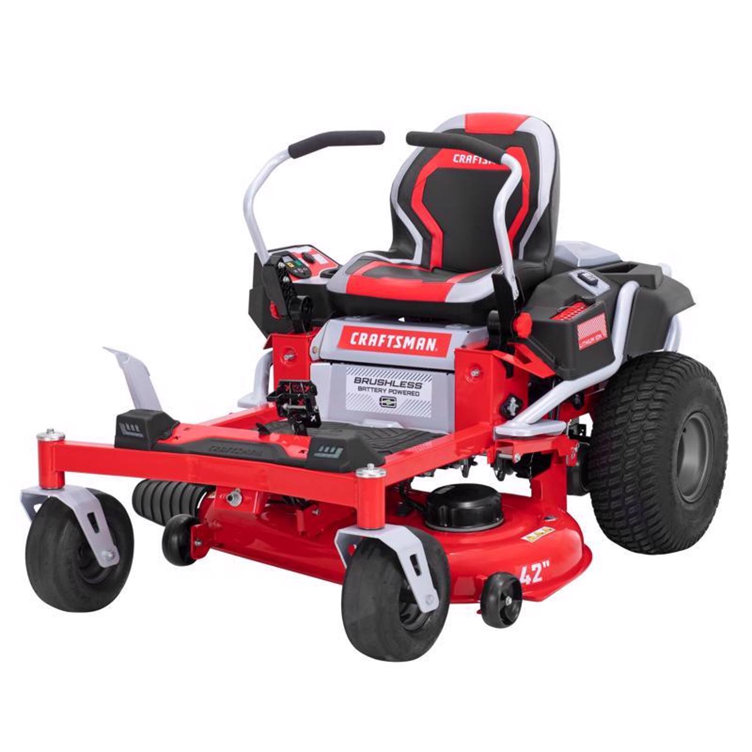 Craftsman CMCRM233401 42 in. Electric 56 V Battery Zero Turn Riding Mower Kit (Battery \u0026 Charger) - Intensery