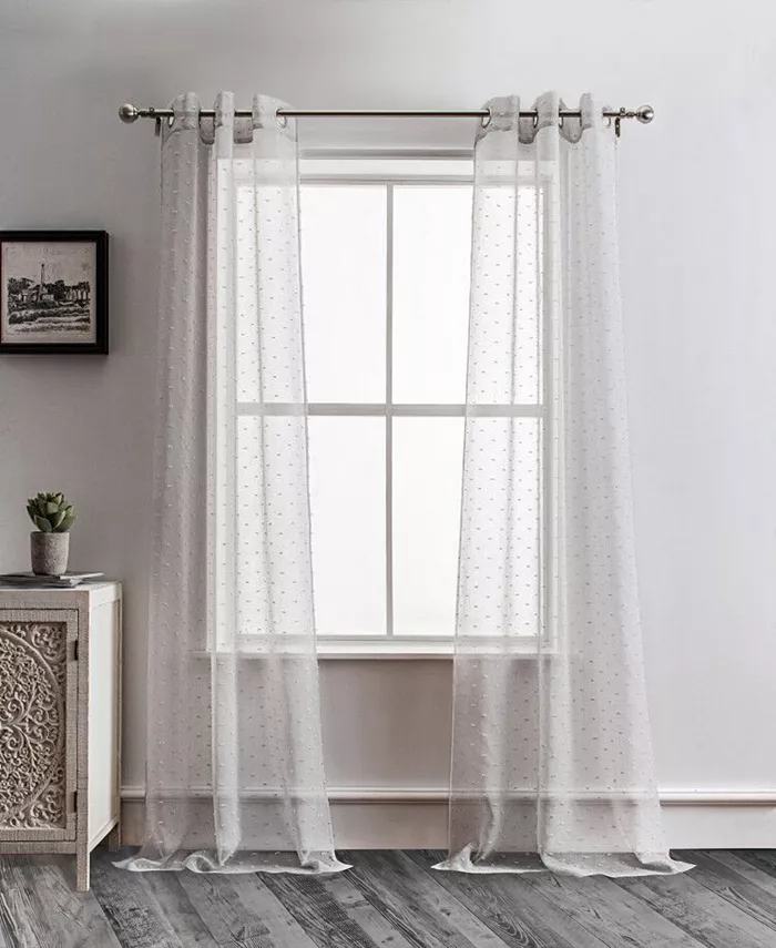 Dainty Home Ribbons Panel Pair Collection - Intensery