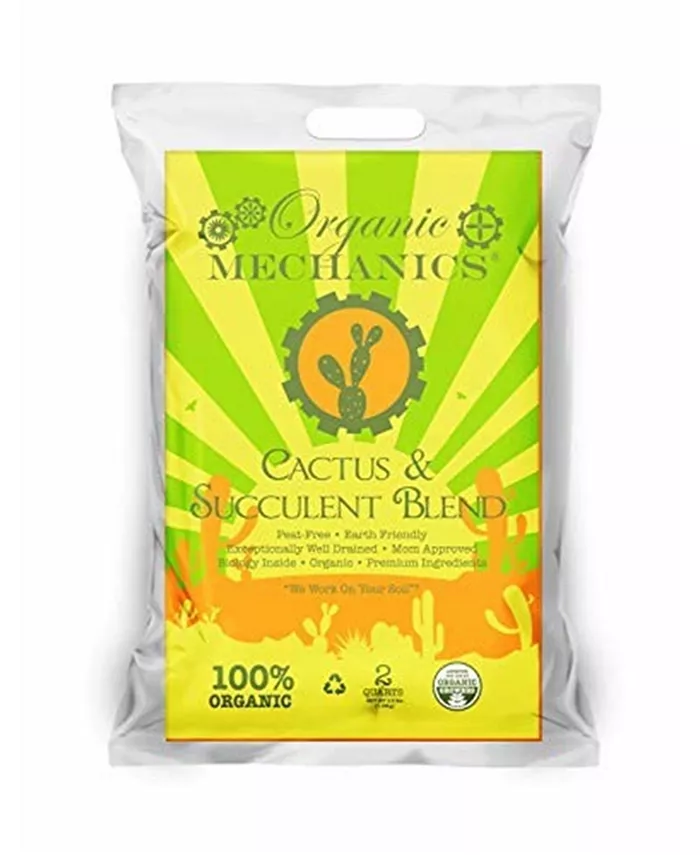 ORGANIC MECHANICS Ground Cactus and Succulent Blend- 2 Quart - Intensery