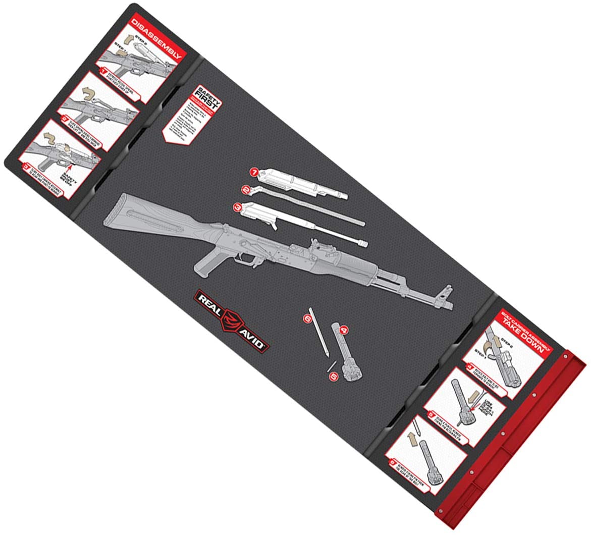 Real Avid 7.62 Smart Mat 7.62mm Shotgun Rifle Cleaning Mat, Red - Intensery