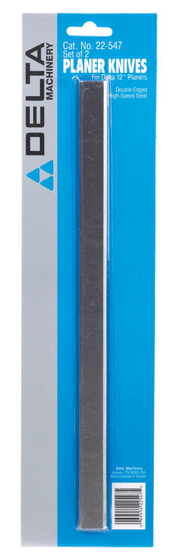 Delta 12 in. L High Speed Steel Planer Knives Double-Edged 2 pk - Intensery