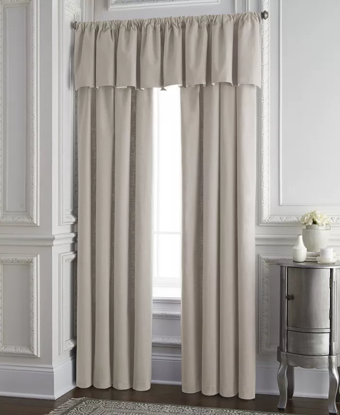 Colcha Linens Cambric Natural Lined Drapery Panel 52