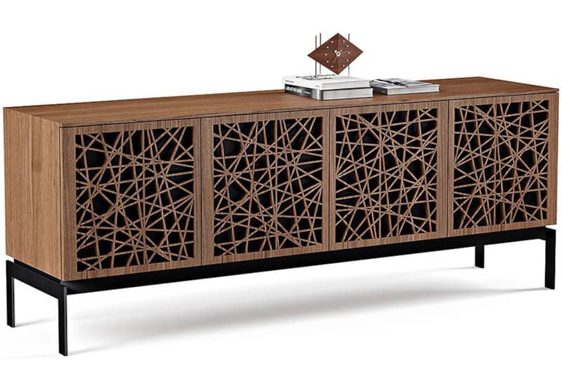 BDI Elements 8779-CO Natural Walnut With Ricochet Doors Storage Console - Intensery