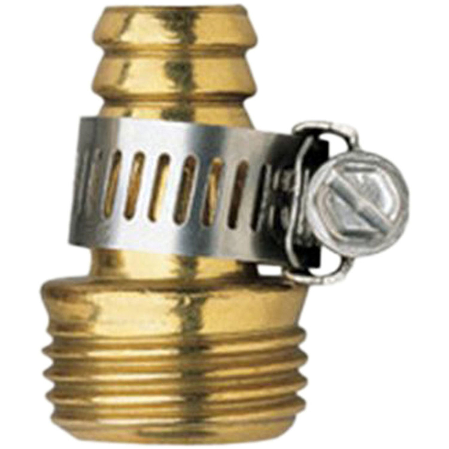 Orbit 5/8 in. Brass/Stainless Steel Threaded Double Male Hose Mender - Intensery