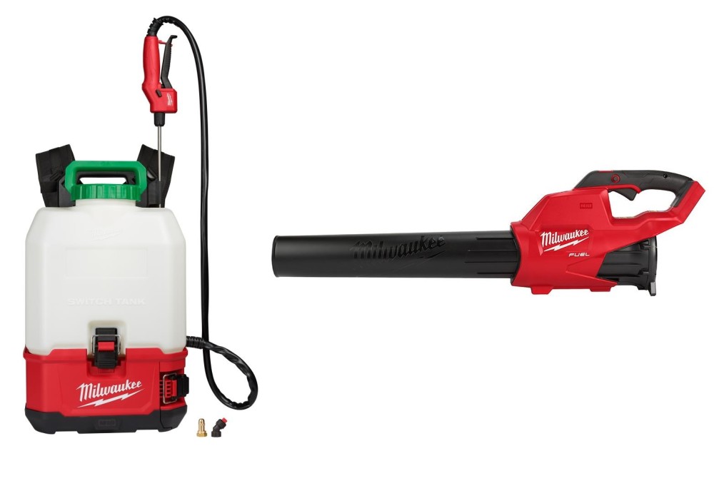 Milwaukee M18 SWITCH TANK Backpack Sprayer 4 Gallon and Gen II M18 Blower Bare Tool Bundle - Intensery