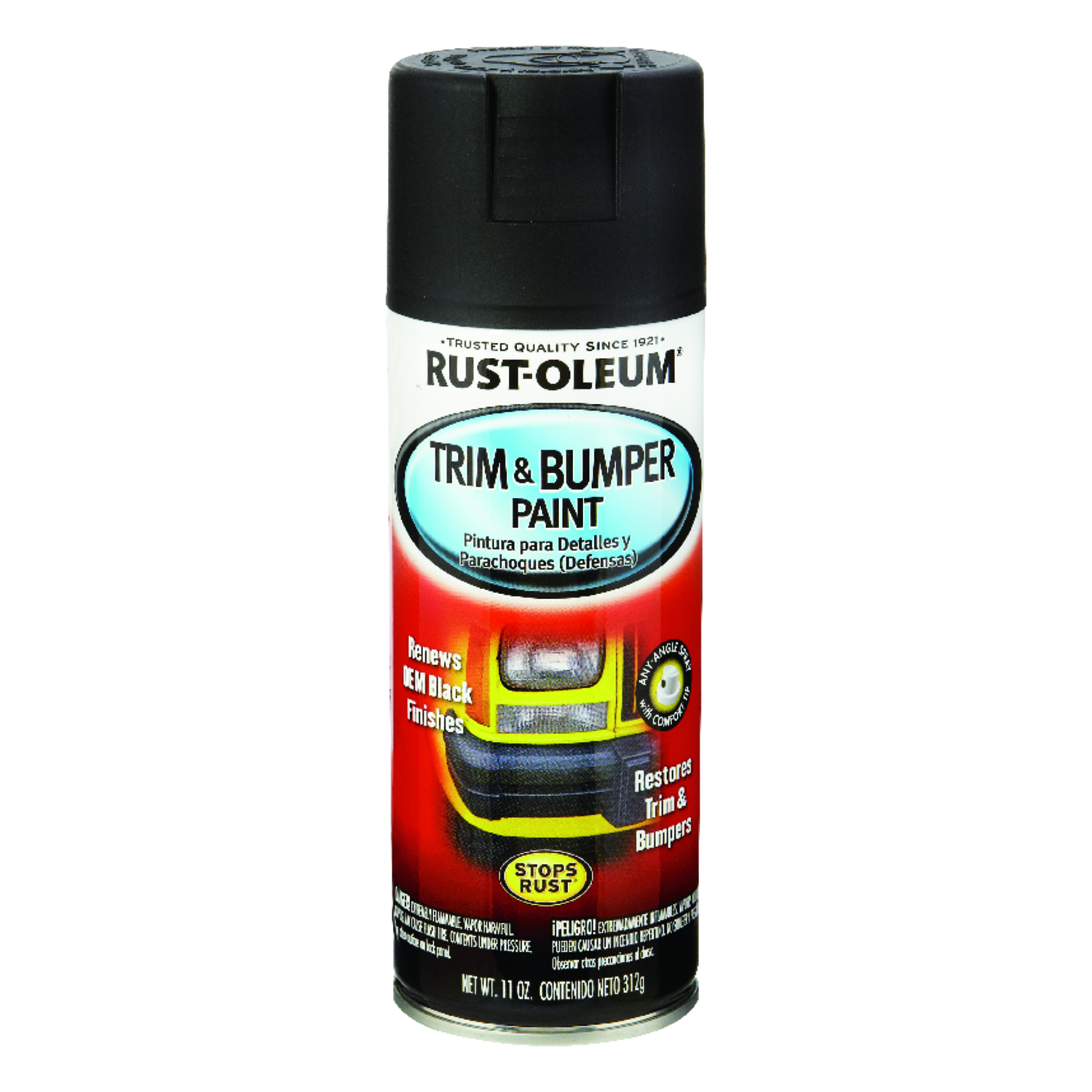 Rust-Oleum Automotive Matte Black Trim \u0026 Bumper Spray Paint 11 oz - Intensery