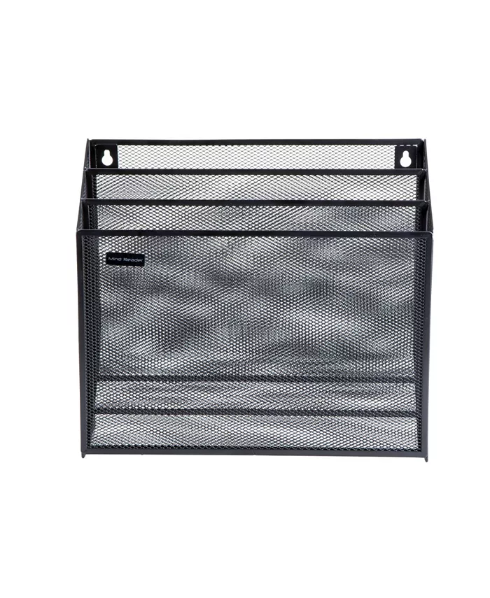 Mind Reader Mesh 3 Tier Wall File Holder - Intensery