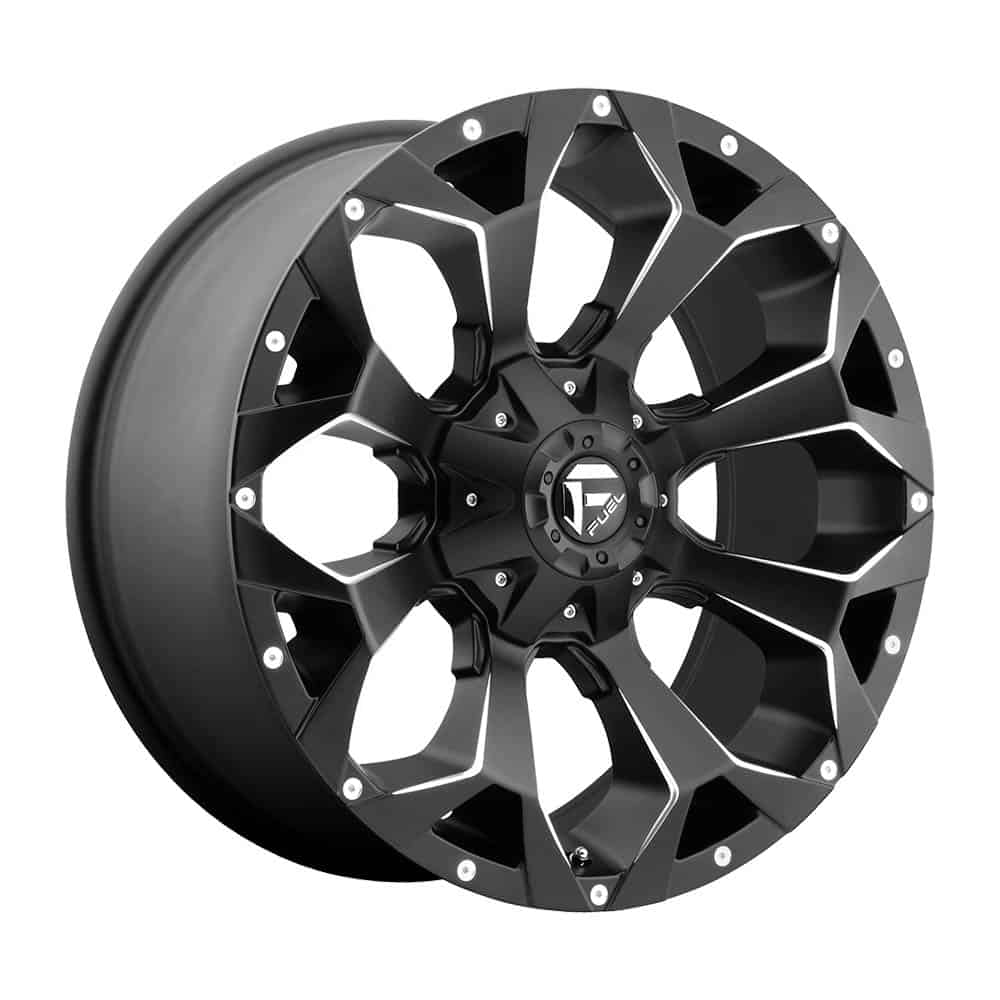 Fuel 1PC D546 ASSAULT D546 15X8 5X5.5 MT-BLK-MIL -16MM - Intensery