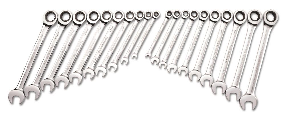 GEARWRENCH SAE/Metric Ratcheting Combination Wrench Set 20pc 35720-06 from GEARWRENCH - Intensery
