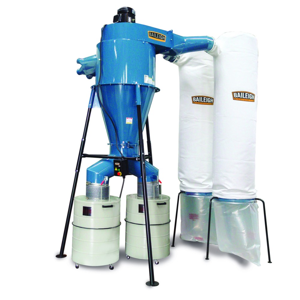 Baileigh DC-6000C Cyclone Style Dust Collector 440V 3 Phase 10HP - Intensery