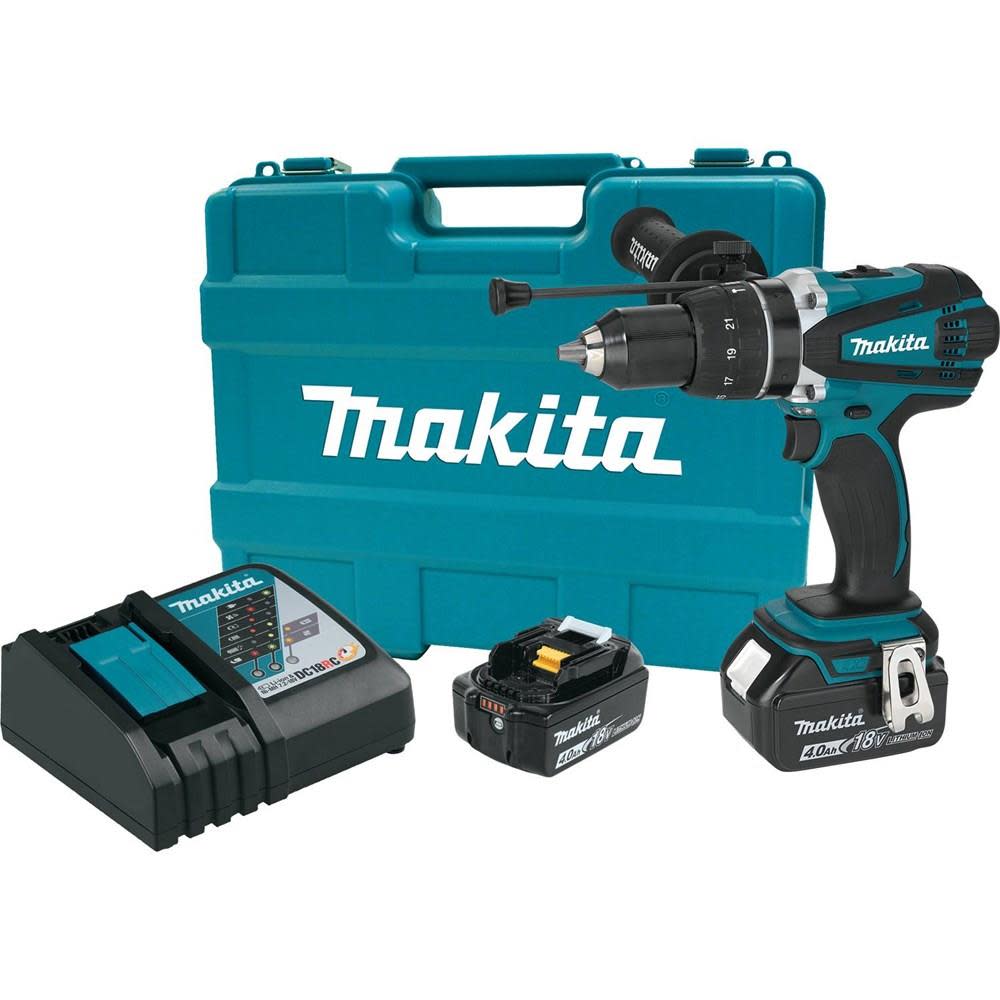 Makita LXT 18 Volt Lithium-Ion Cordless 1/2 in. Hammer Driver-Drill Kit XPH03MB from Makita - Intensery