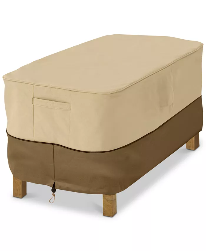 Classic Accessories Large Rectangle Ottoman Side Table Cover - Intensery