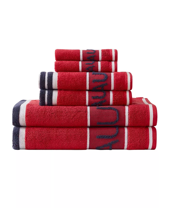 Nautica Radar Cotton Terry 6 Piece Towel Set - Intensery