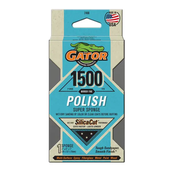 Gator 1500 Grit Wet/Dry Sanding Sponge - Intensery