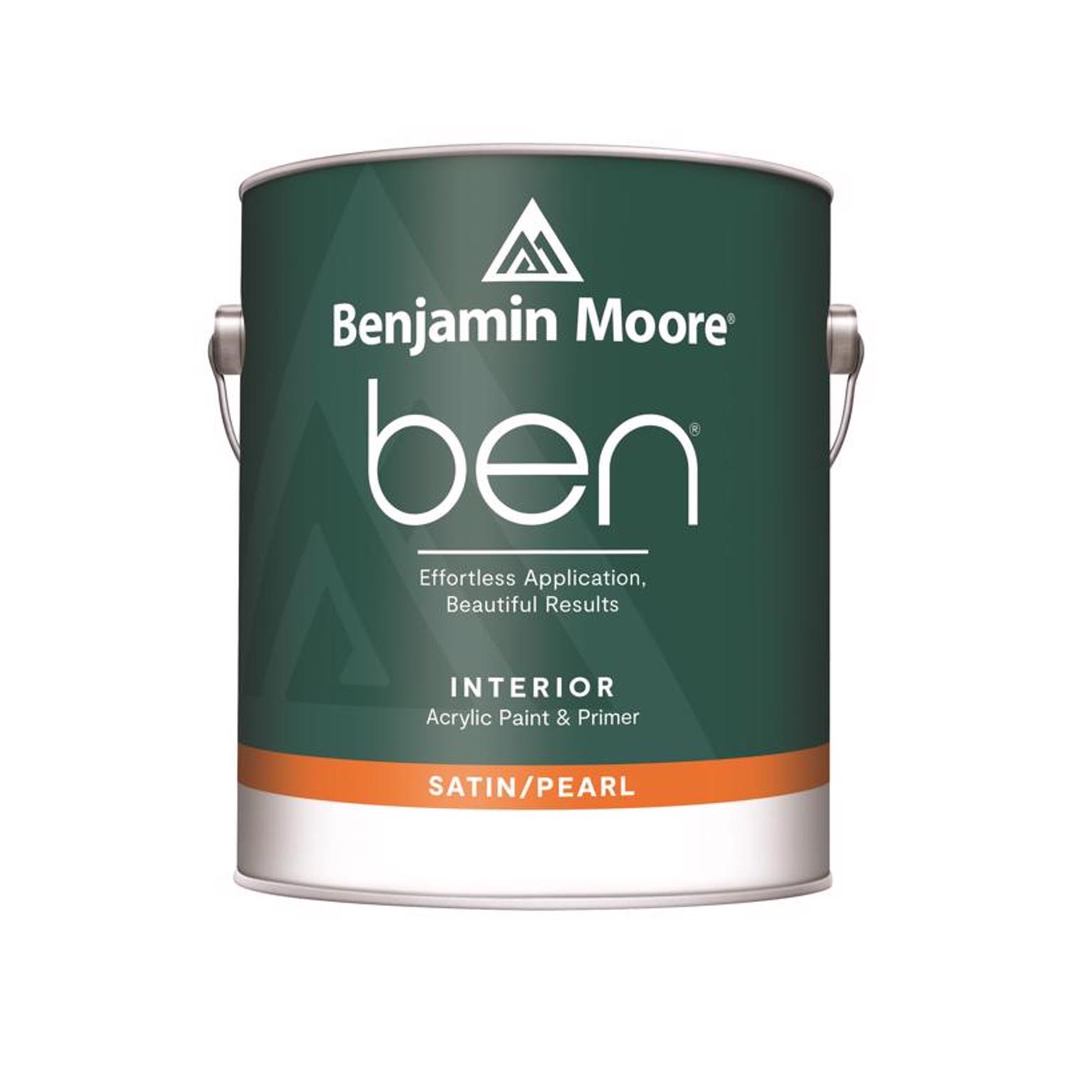 Benjamin Moore Ben Satin/Pearl Base 4 Paint and Primer Interior 1 gal - Intensery