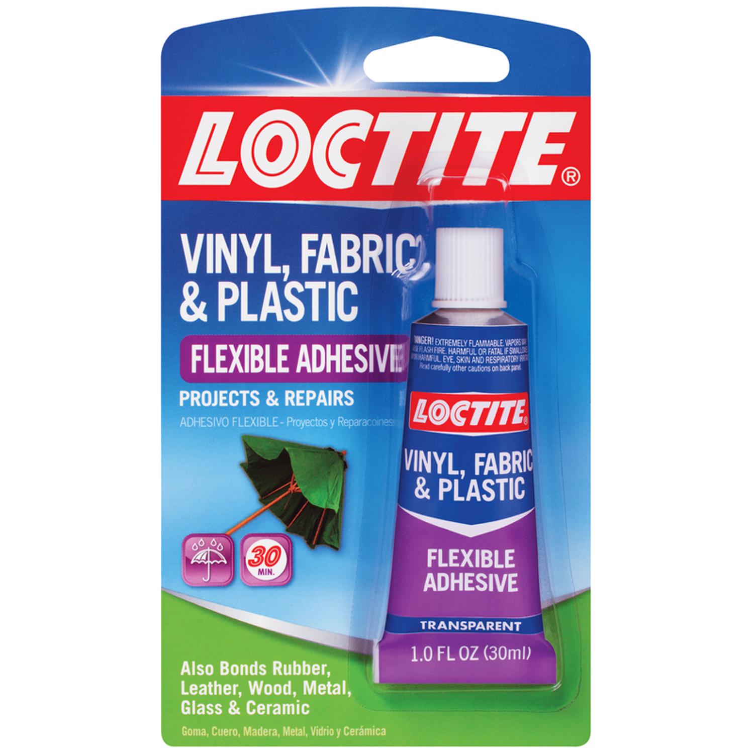 Loctite Vinyl， Fabric \u0026 Plastic High Strength Polyurethane Flexible Adhesive 1 oz - Intensery
