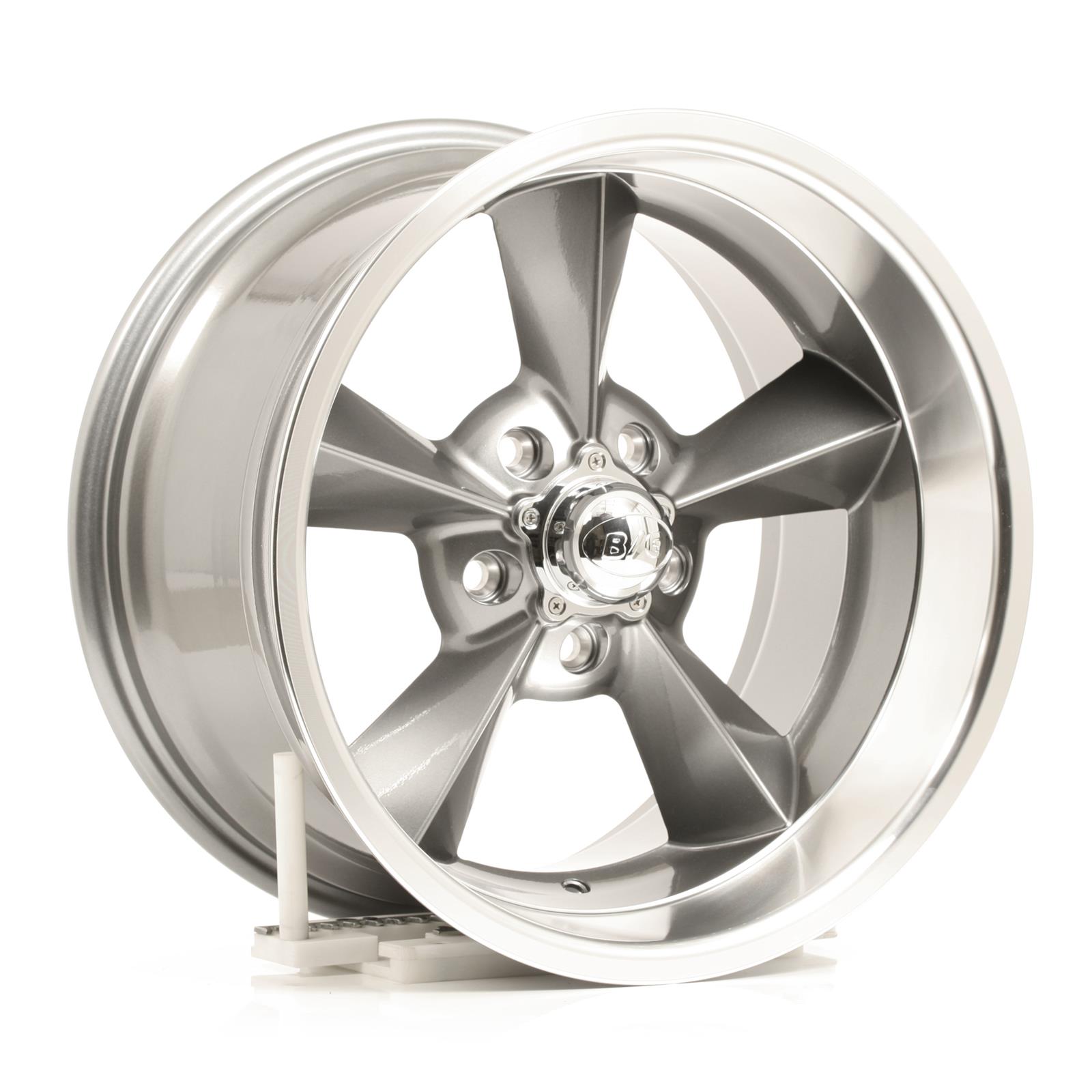 Voxx Wheel OS 795-5475-06 GML Voxx B/G Rod Works Old School Gunmetal Wheels with Machined Lip - Intensery