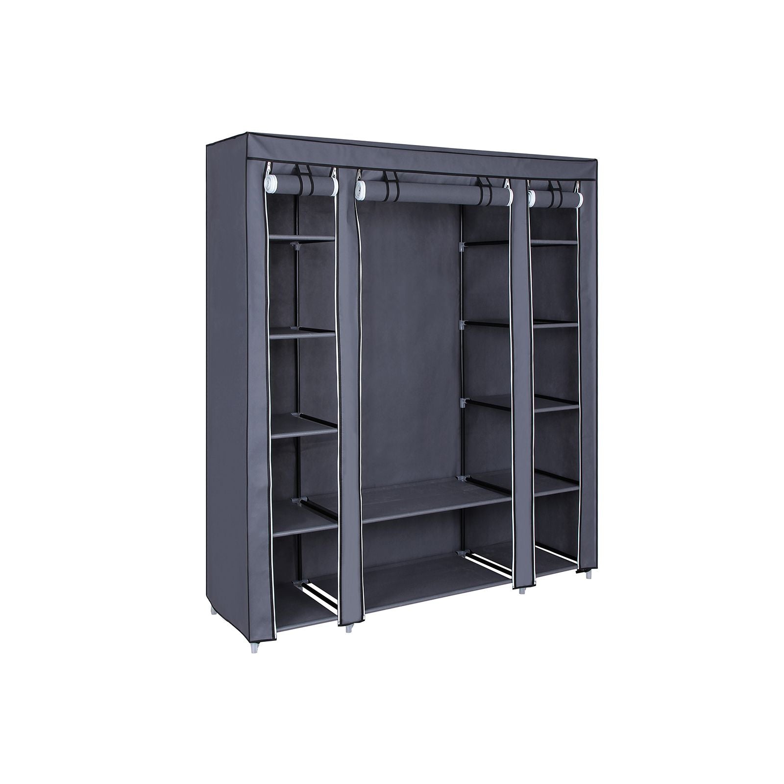 SONGMICS Closet Organizer with Non-Woven FabricGray - Intensery