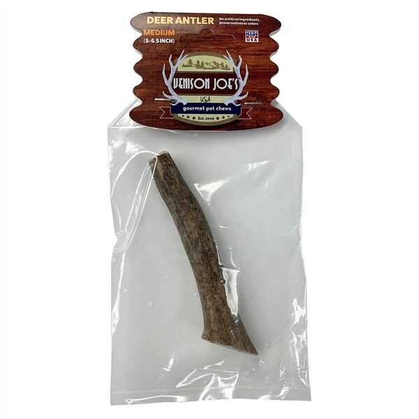 Venison Joe's Deer Antler Dog Treat， Medium - Intensery