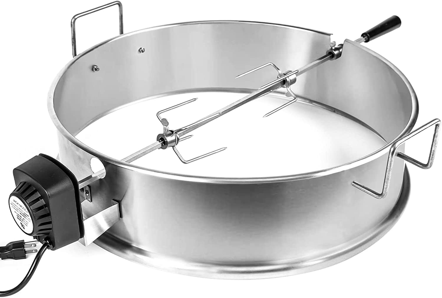 Rotisserie Ring Kit for Weber 22.5 Inch One Touch Silver, Bar-B-Kettle, Master Touch, Performer and Premium and other 22.5 Inch Charcoal Grills - Intensery