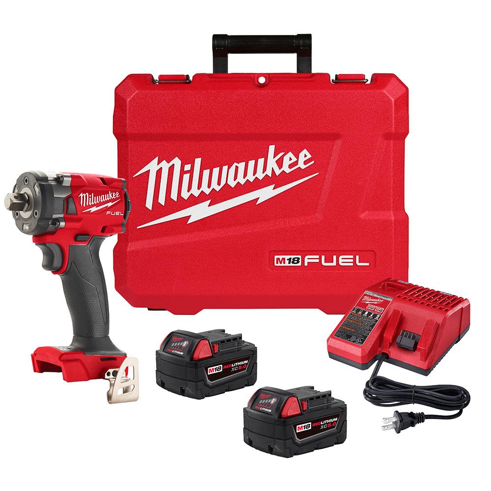 Milwaukee M18 FUEL 1/2 Compact Impact Wrench with Friction Ring Kit 2855-22 from Milwaukee - Intensery
