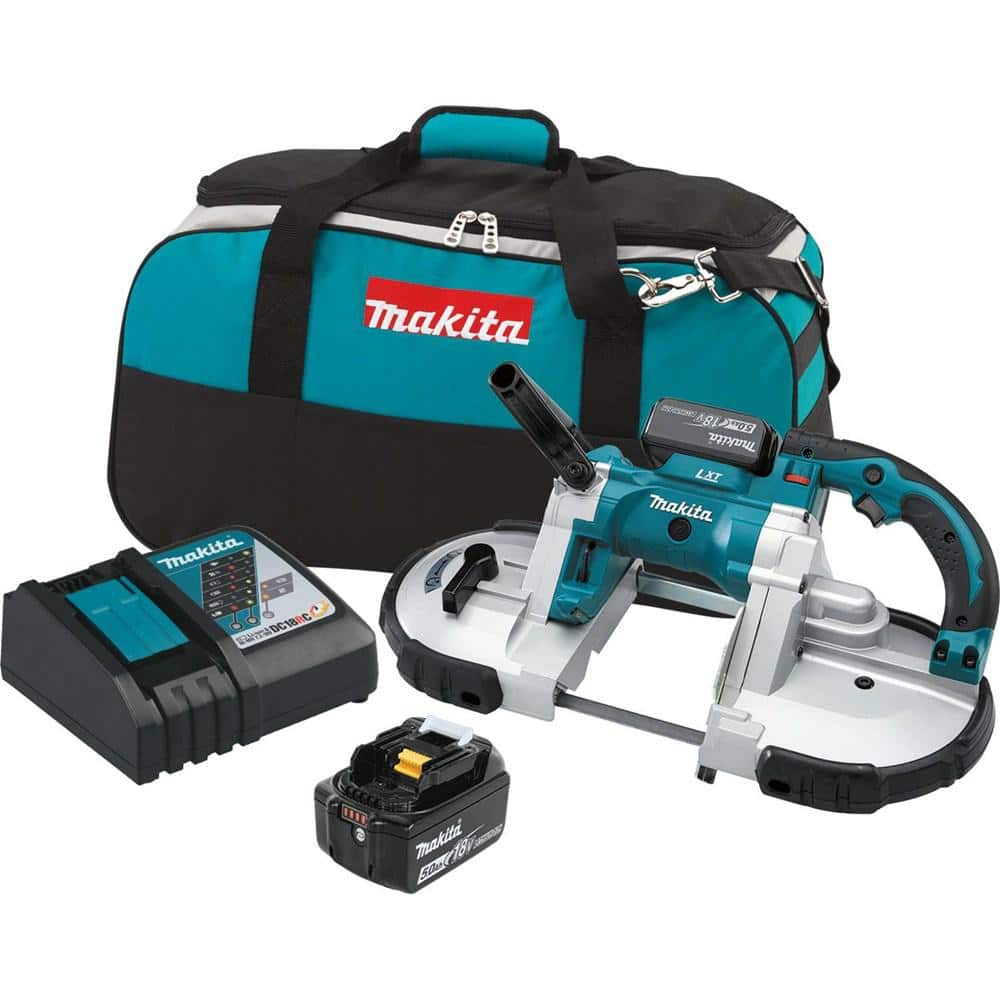 Makita 18V LXT 5.0Ah Lithium-Ion Cordless Portable Band Saw Kit XBP02TX - Intensery