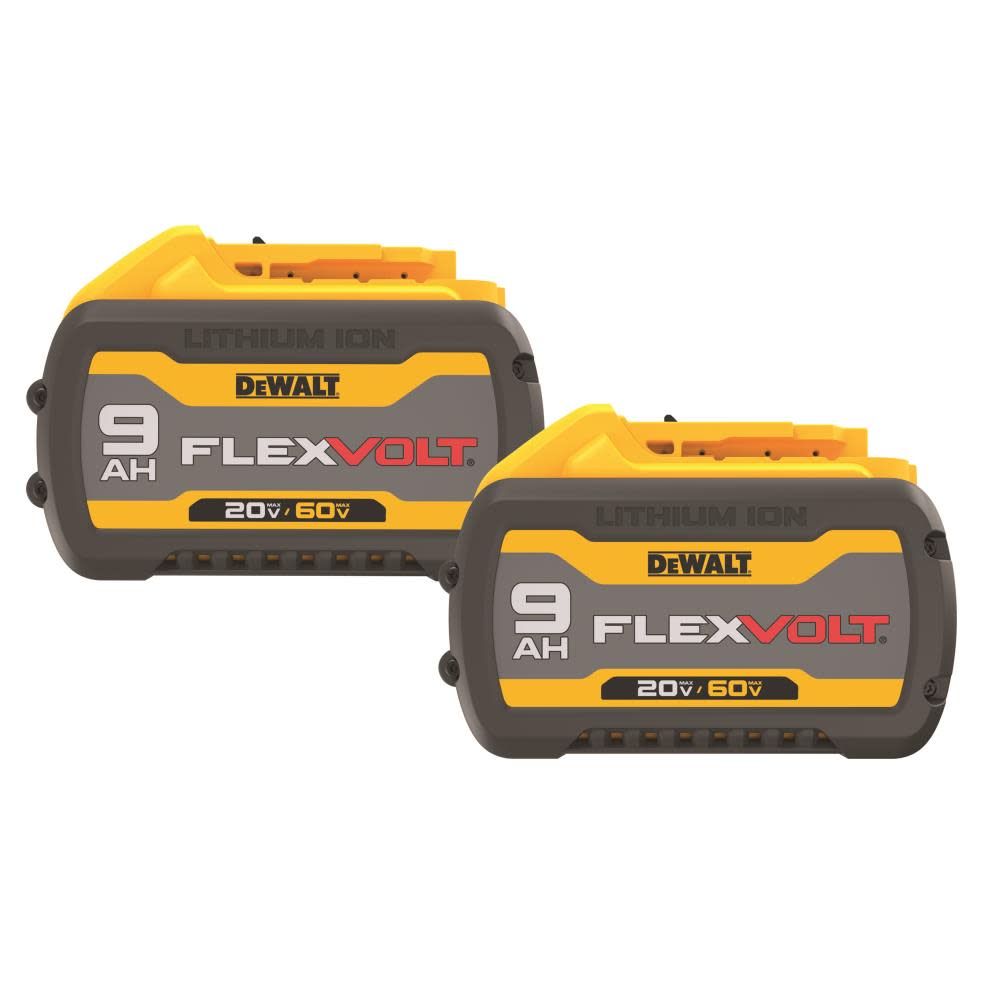 DEWALT DCB609-2 - 20V/60V MAX FLEXVOLT 9.0AH DUAL PACK DCB609-2 from DEWALT - Intensery