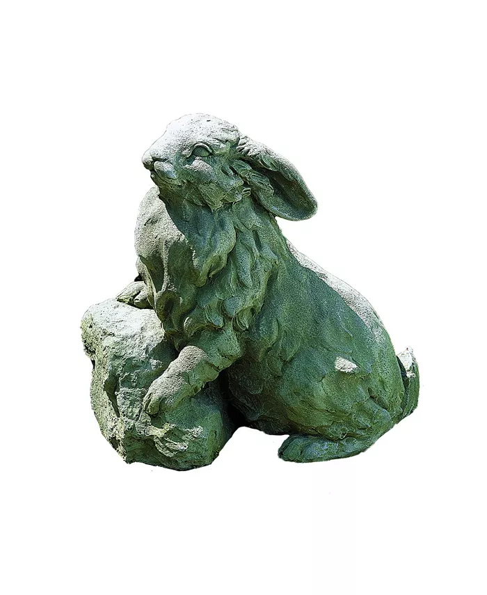 Campania International Rabbit on A Rock Garden Statue - Intensery
