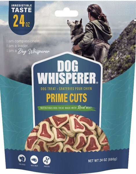 Dog Whisperer Prime Cuts Beef Flavored Crunchy Dog Treats， 24-oz bag - Intensery