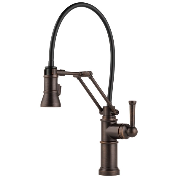 Artesso Single Handle Articulating Kitchen Faucet - Venetian Bronze - Intensery
