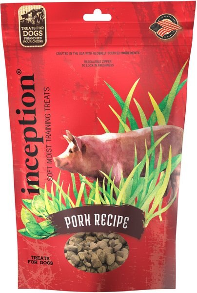 Inception Pork Flavored Soft and Chewy Dog Treats， 4-oz bag - Intensery