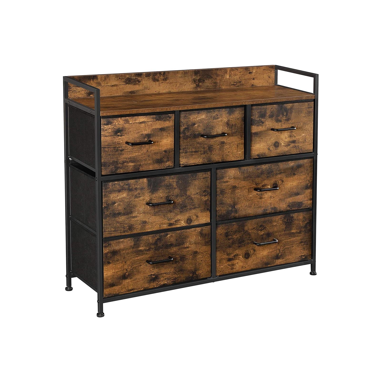 SONGMICS Fabric Drawers and Metal Frame with Handles7 Drawers With Top Handles - Intensery