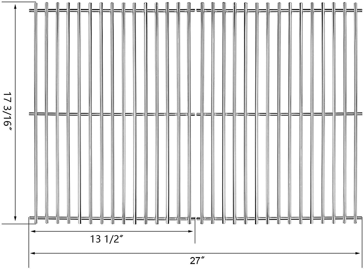 Cooking Grid Grates for UniFlame GBC831WB, GBC831WB-C 4 Burner Gas Grills - Intensery