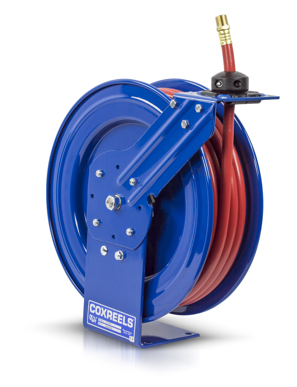 1/2 in x 50 ft Performance Spring Driven Hose Reel， 300 PSI - Intensery