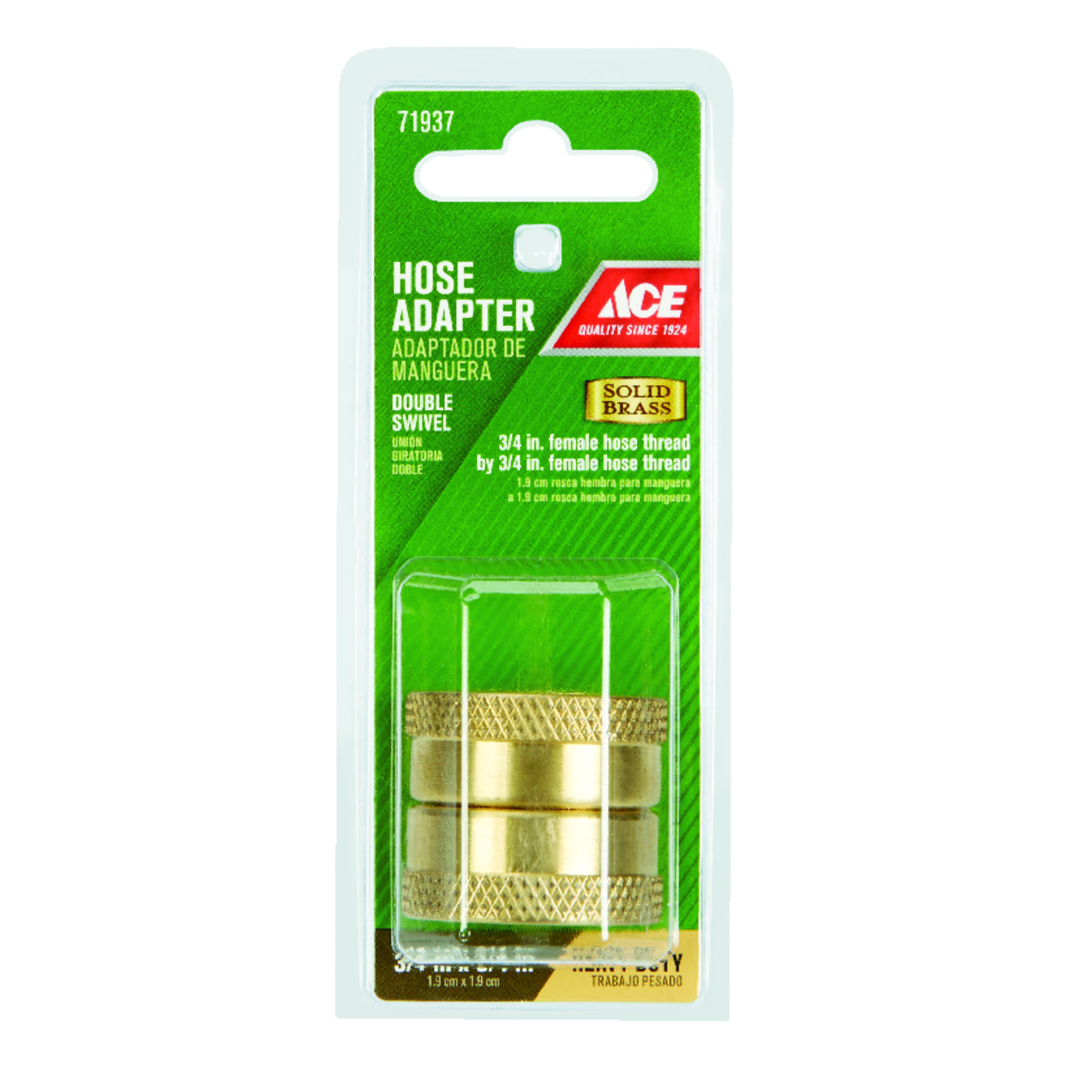 Ace 3/4 in. Brass Threaded Female Hose Coupling - Intensery