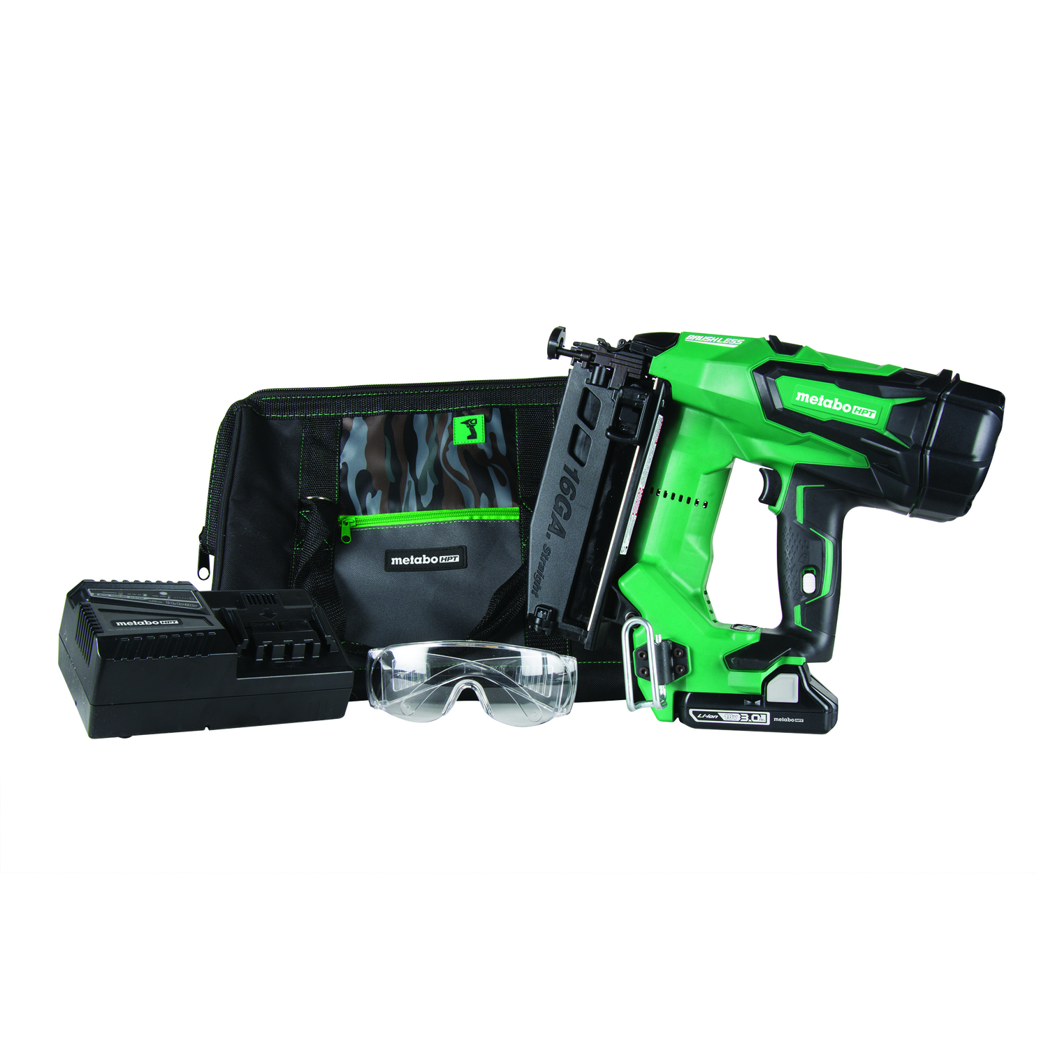 Metabo HPT 16 Ga. Cordless Finish Nailer Kit (Battery \u0026 Charger) 18 V - Intensery