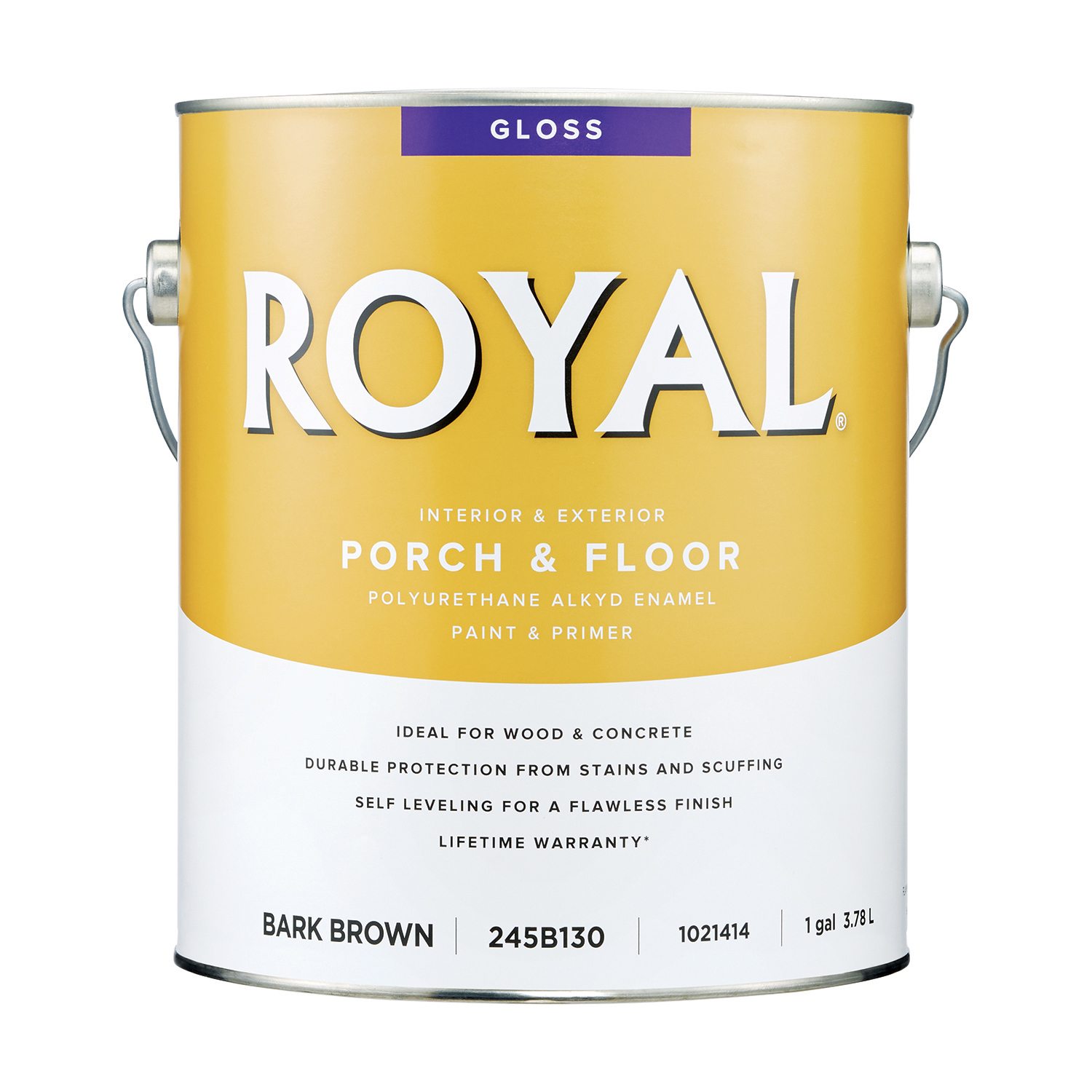 Royal Gloss Bark Brown Porch \u0026 Floor Alkyd Enamel 1 gal - Intensery