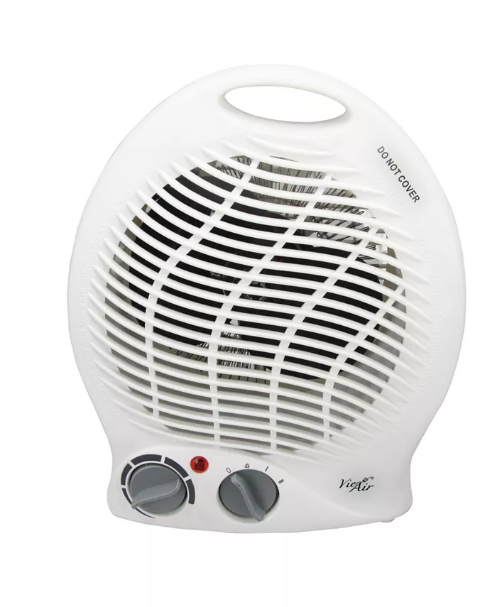 Vie Air Compact Portable 2-Setting White Home Fan Heater - Intensery