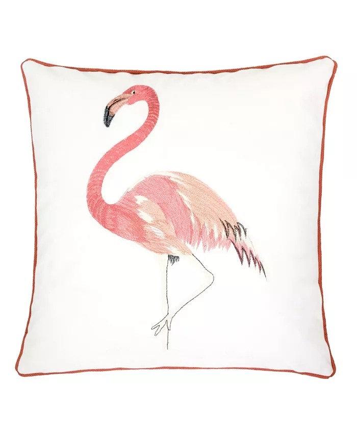 Homey Cozy Flamingo Square Decorative Throw Pillow - Intensery