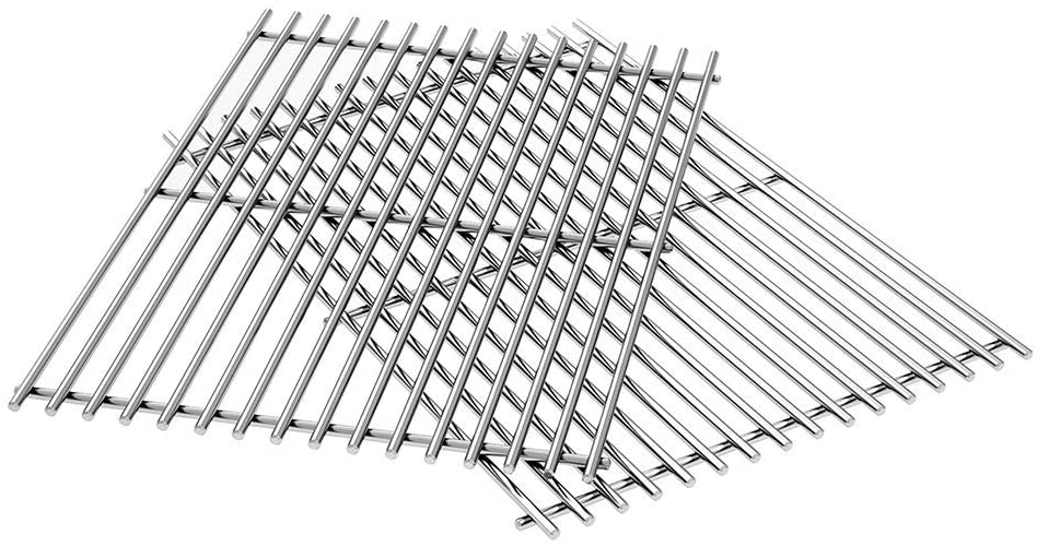 17.3'' Grill Grates 7639 for Weber Genesis 1000-3500 Models, SUS 304 Stainless Steel Grill Replacement Parts - Intensery